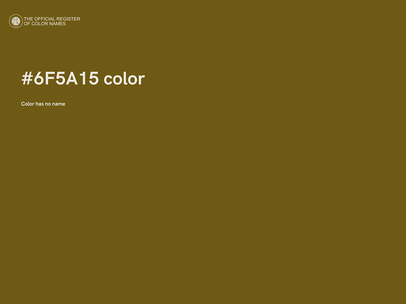 #6F5A15 color image