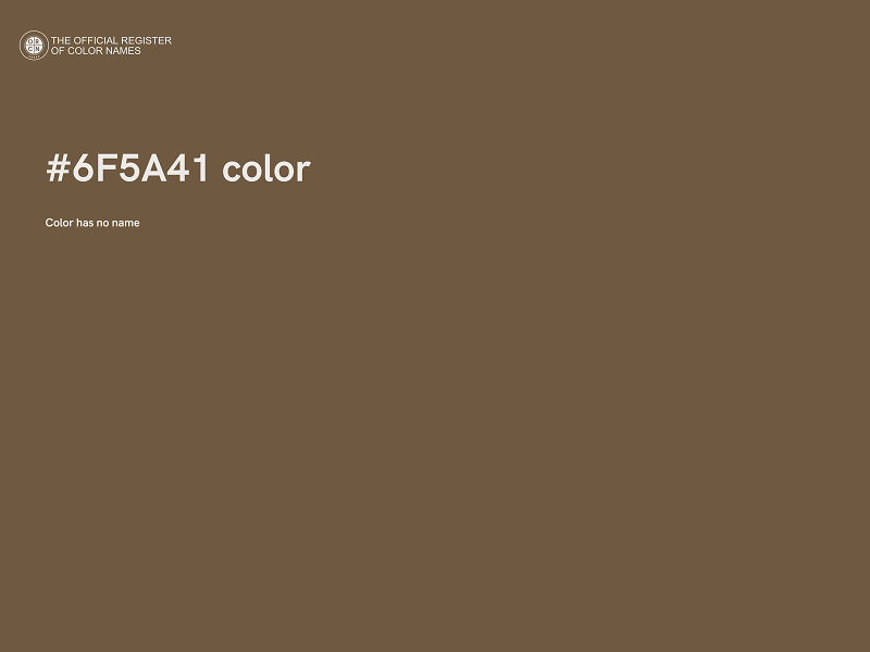 #6F5A41 color image