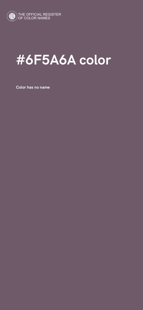 #6F5A6A color image