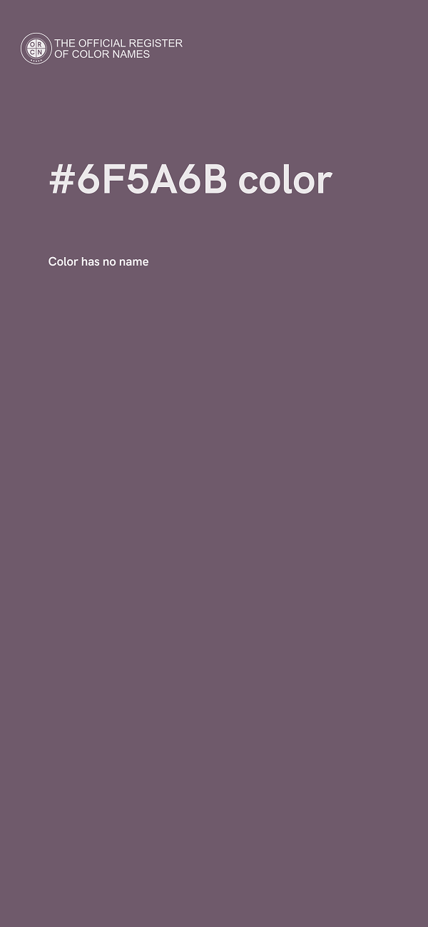 #6F5A6B color image