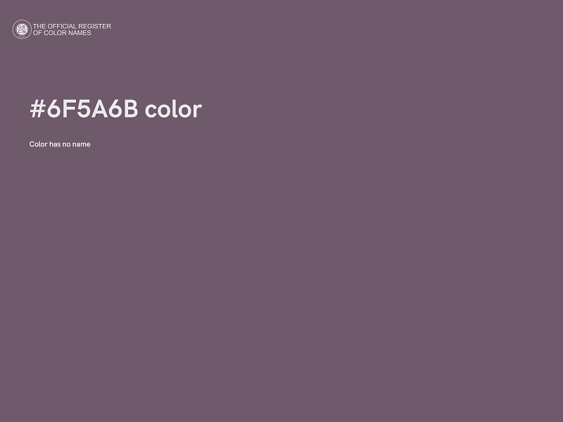 #6F5A6B color image
