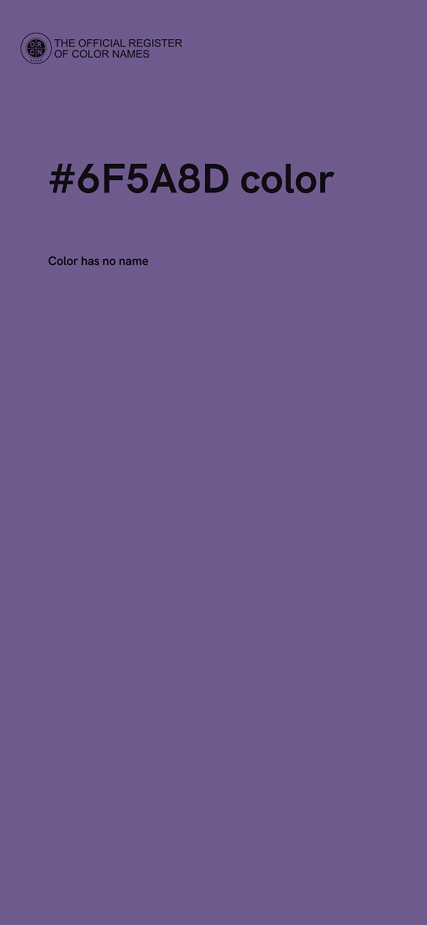 #6F5A8D color image