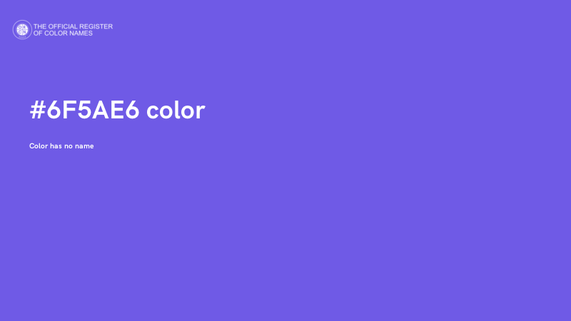 #6F5AE6 color image