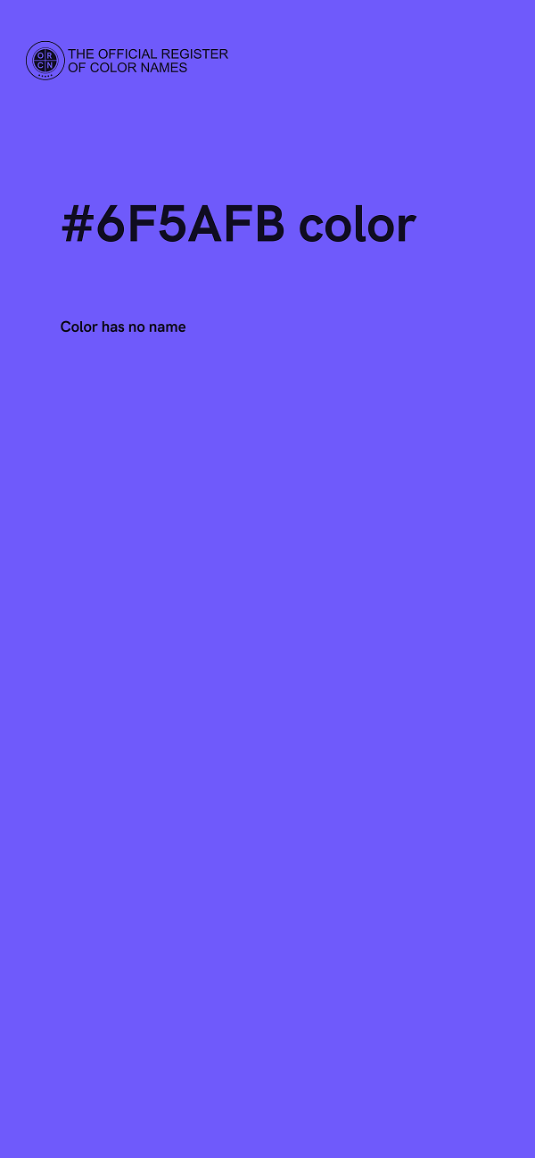 #6F5AFB color image