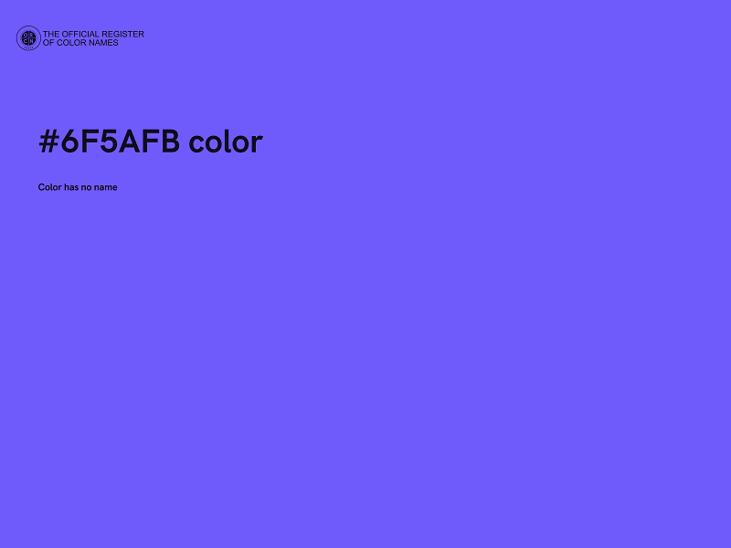 #6F5AFB color image