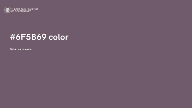 #6F5B69 color image