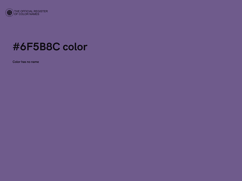 #6F5B8C color image