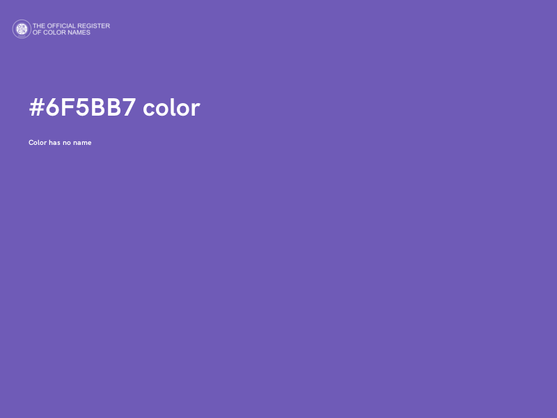 #6F5BB7 color image