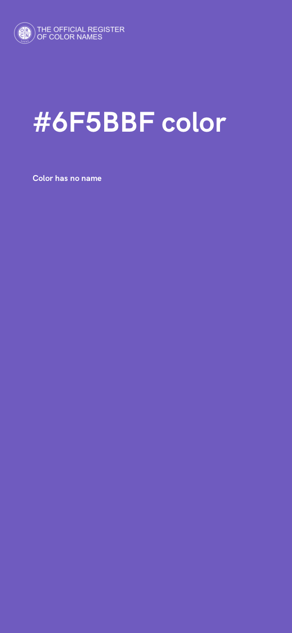 #6F5BBF color image
