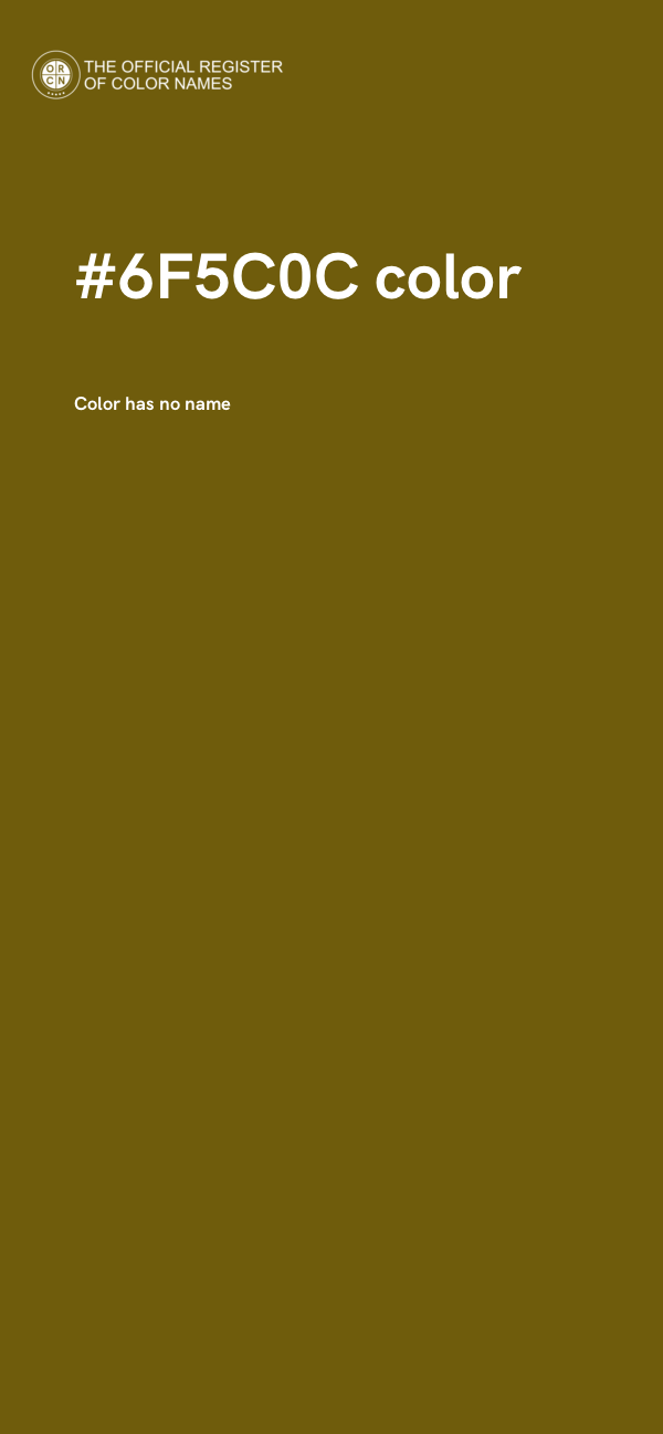 #6F5C0C color image