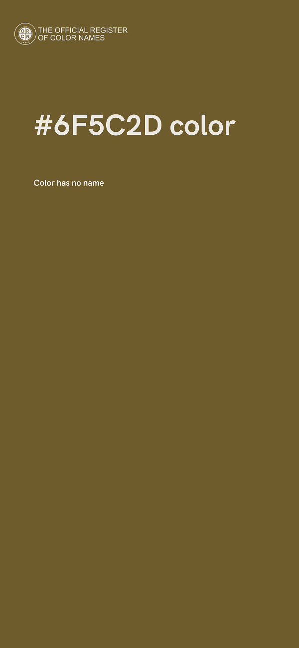 #6F5C2D color image