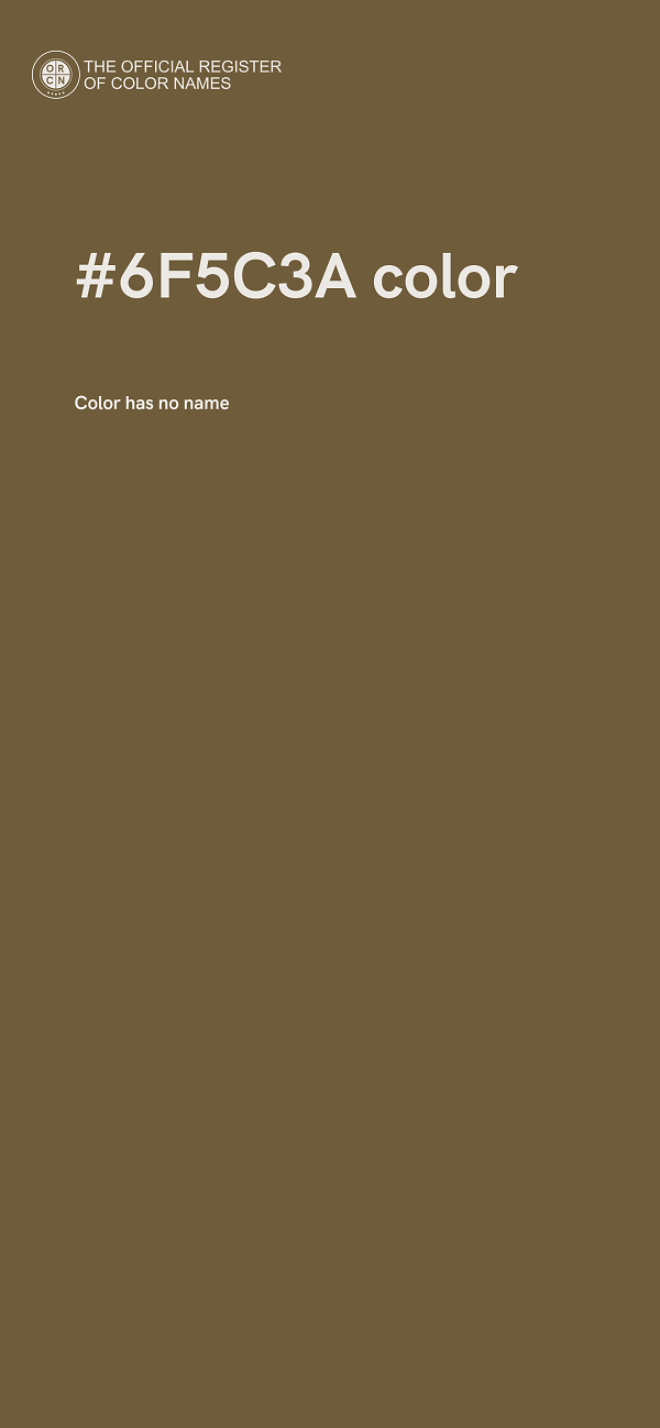 #6F5C3A color image