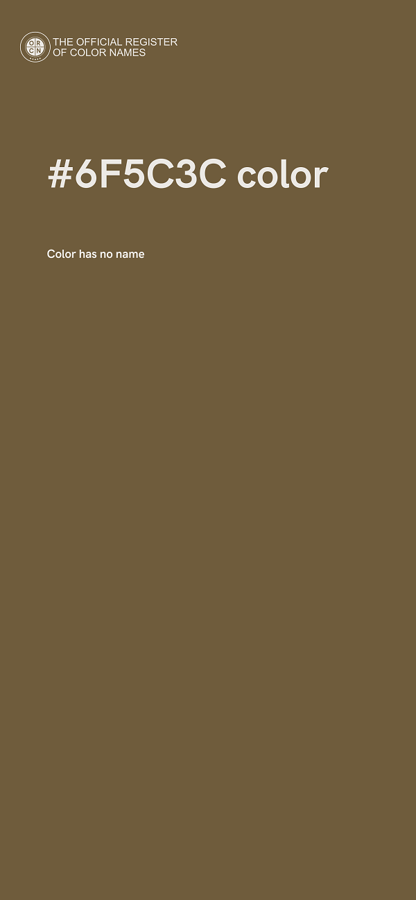 #6F5C3C color image