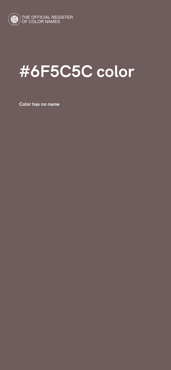 #6F5C5C color image