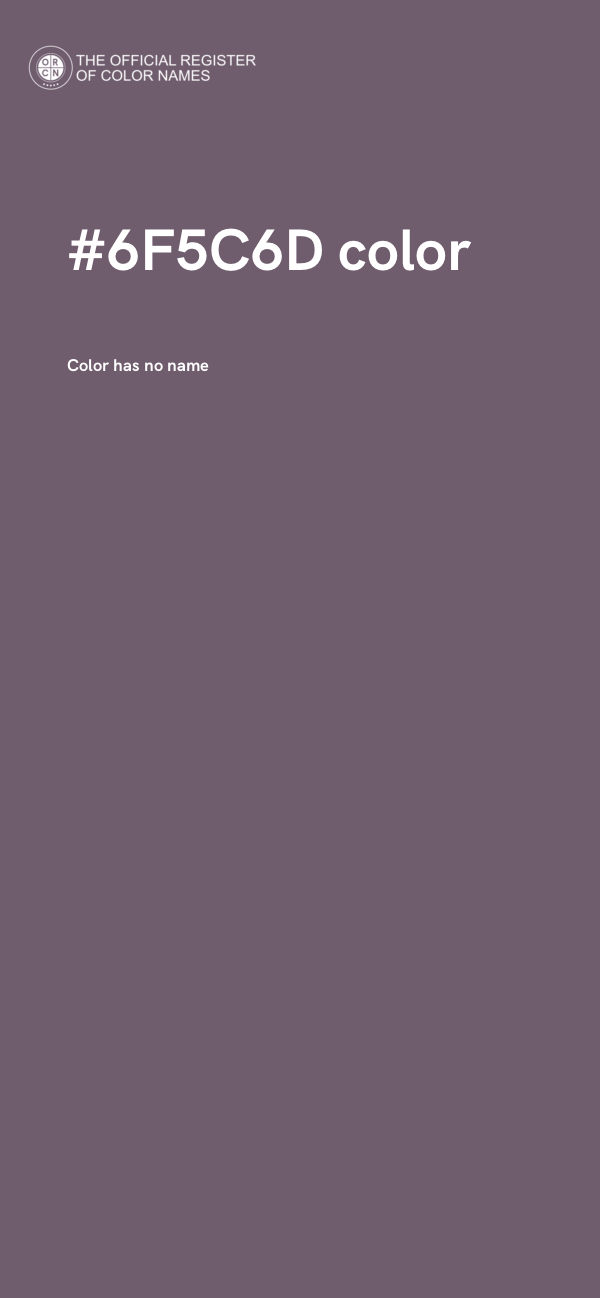 #6F5C6D color image