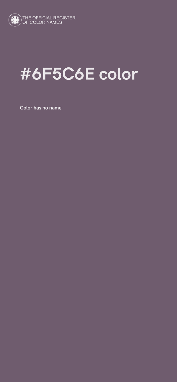 #6F5C6E color image
