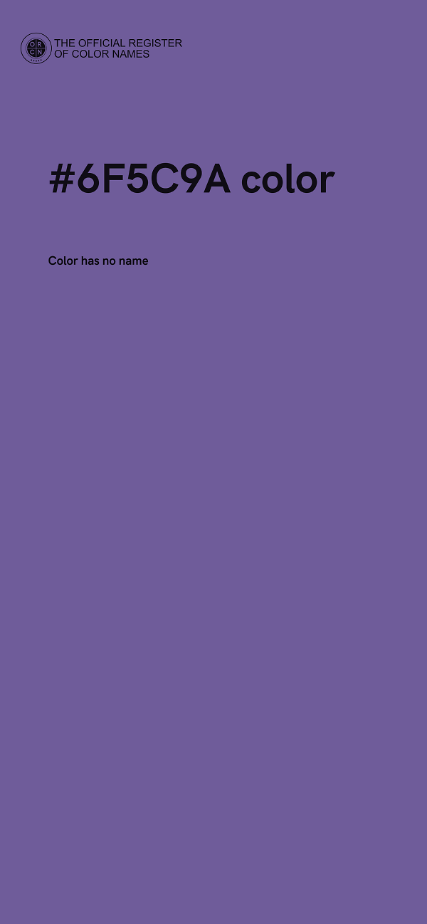 #6F5C9A color image