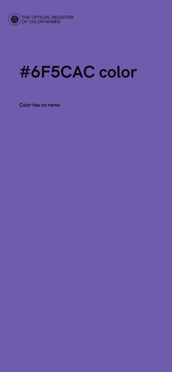#6F5CAC color image