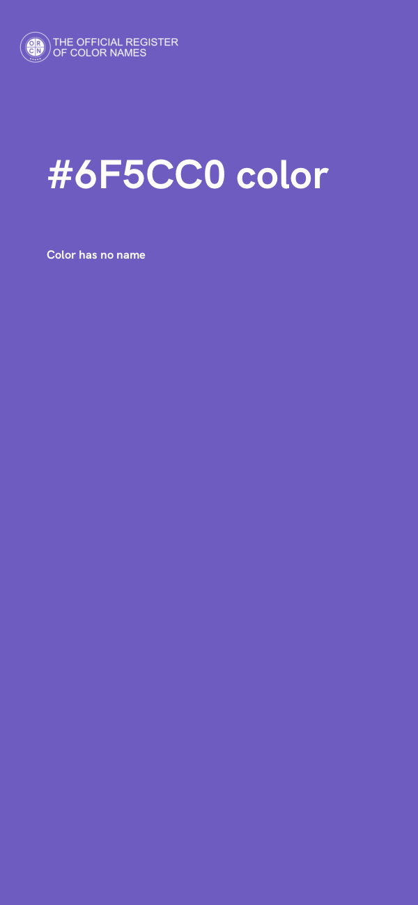 #6F5CC0 color image