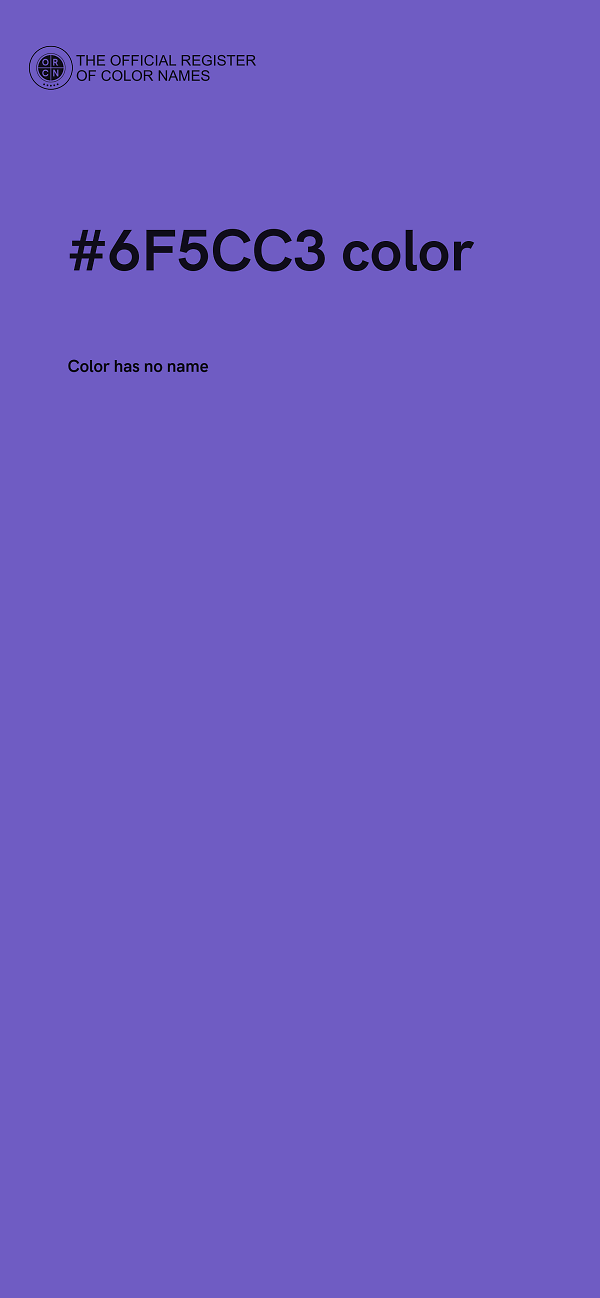 #6F5CC3 color image