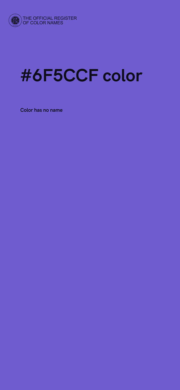 #6F5CCF color image
