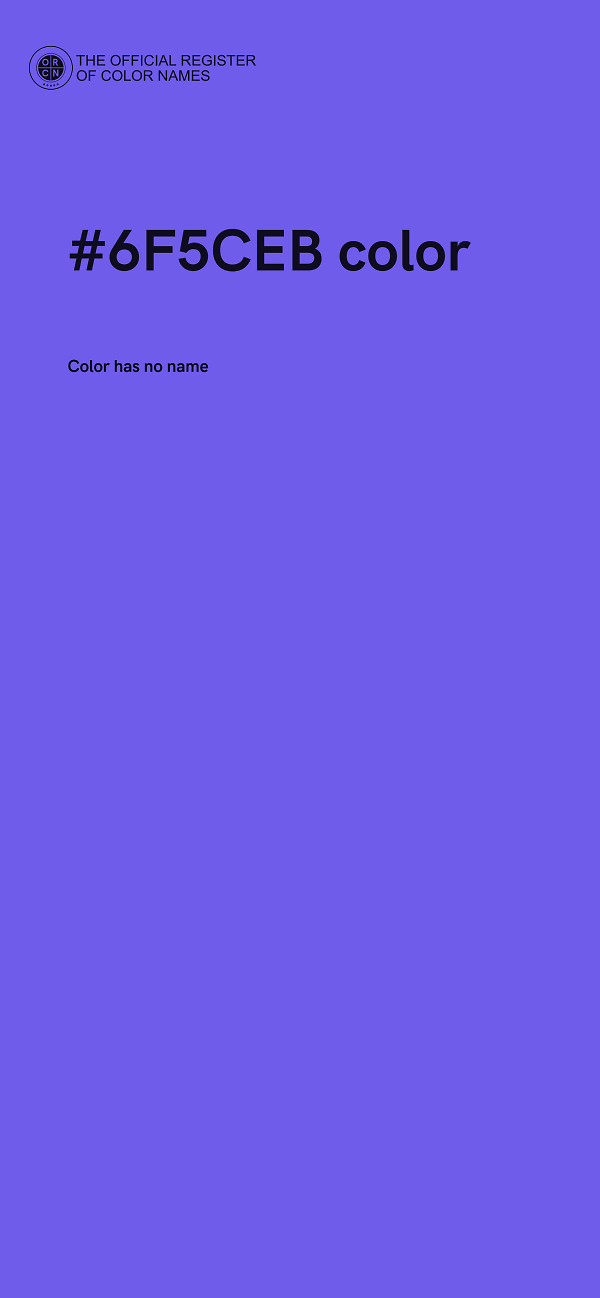 #6F5CEB color image