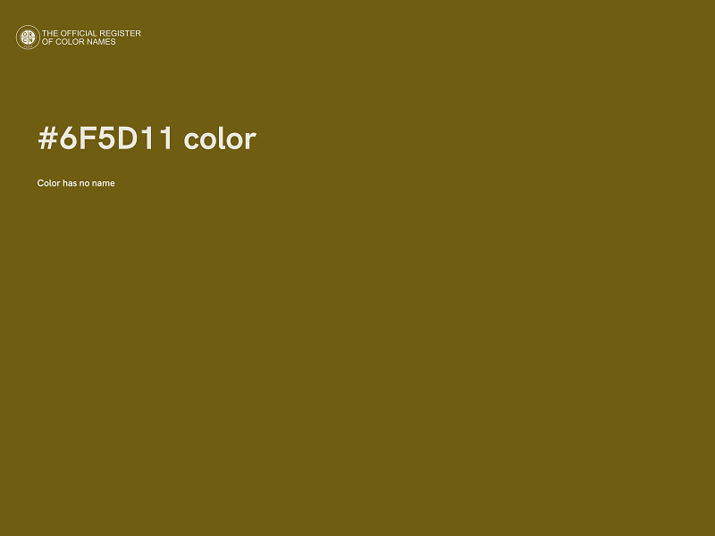 #6F5D11 color image