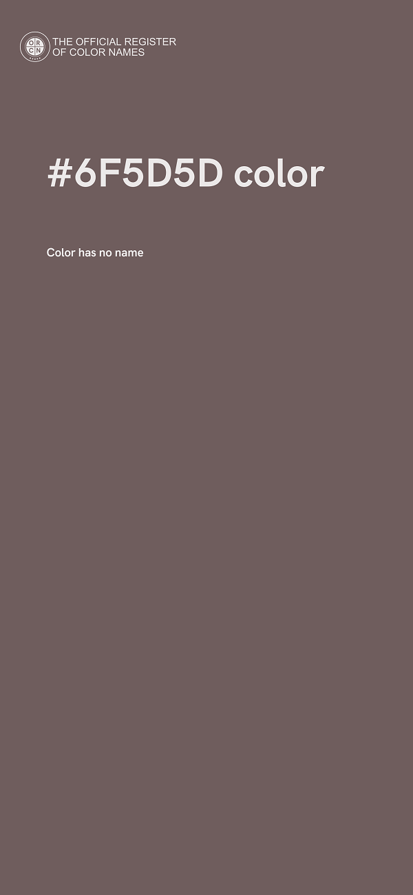 #6F5D5D color image