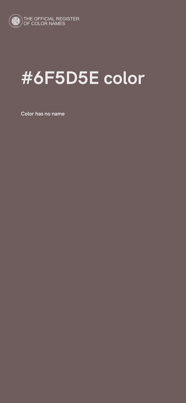 #6F5D5E color image