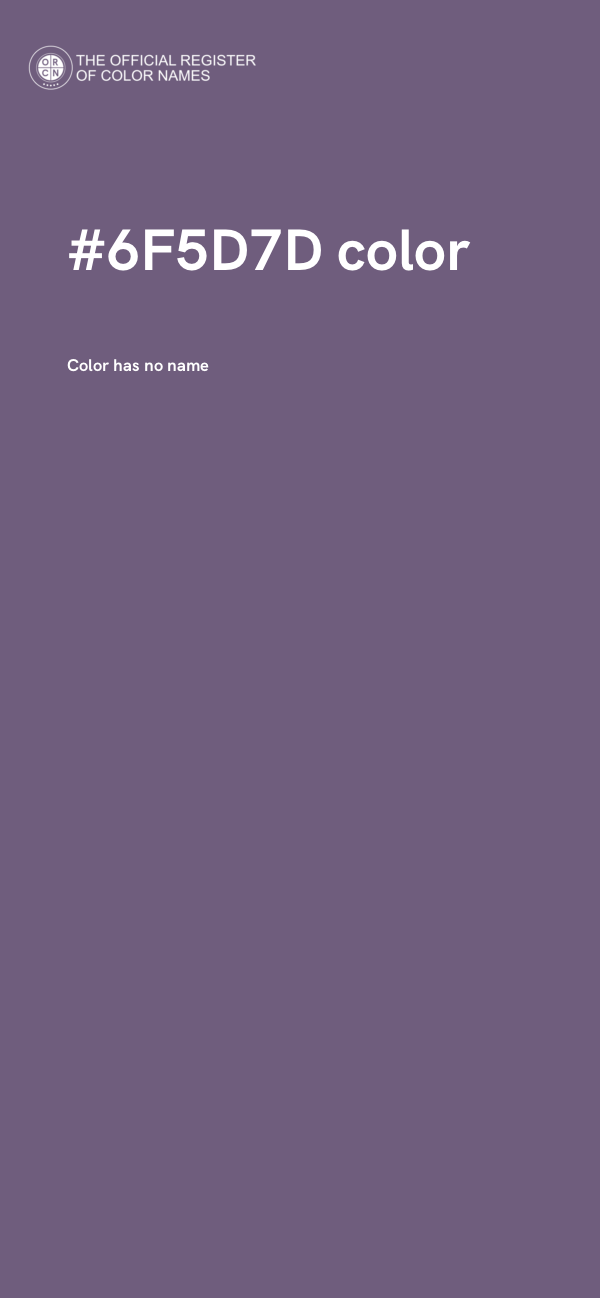 #6F5D7D color image