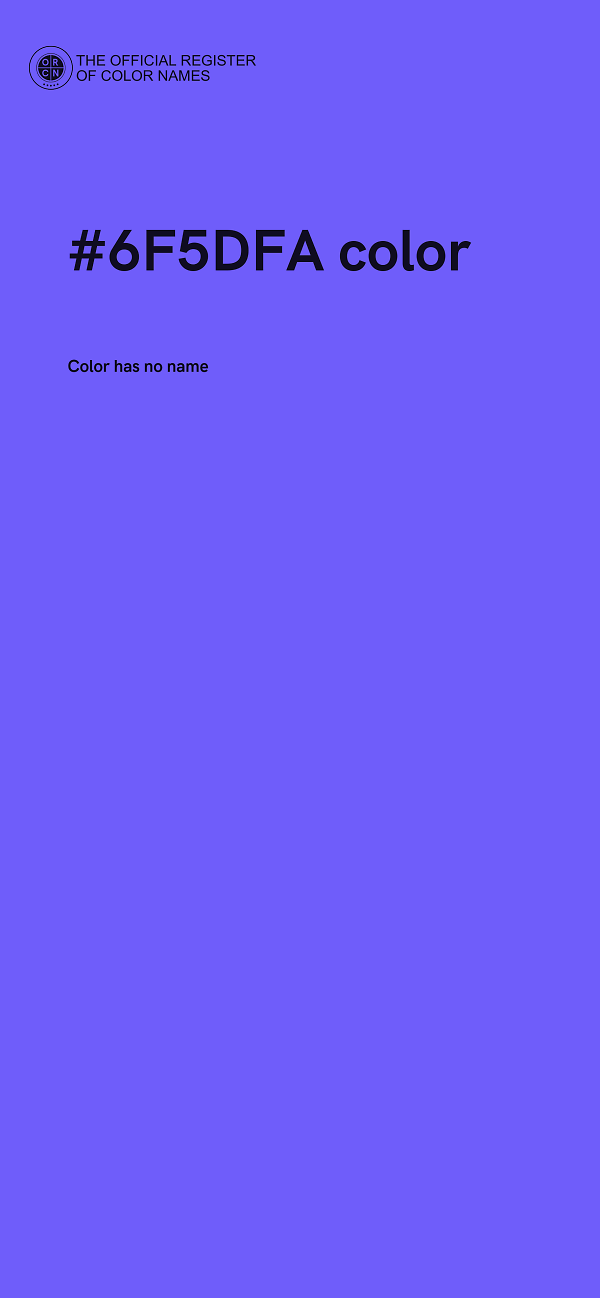#6F5DFA color image