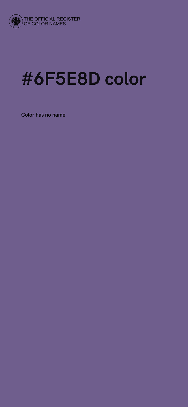 #6F5E8D color image