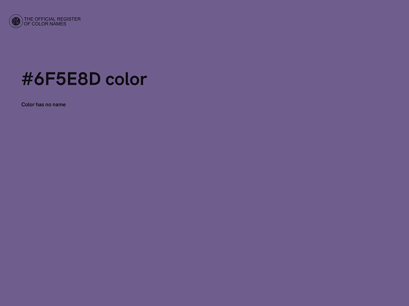 #6F5E8D color image