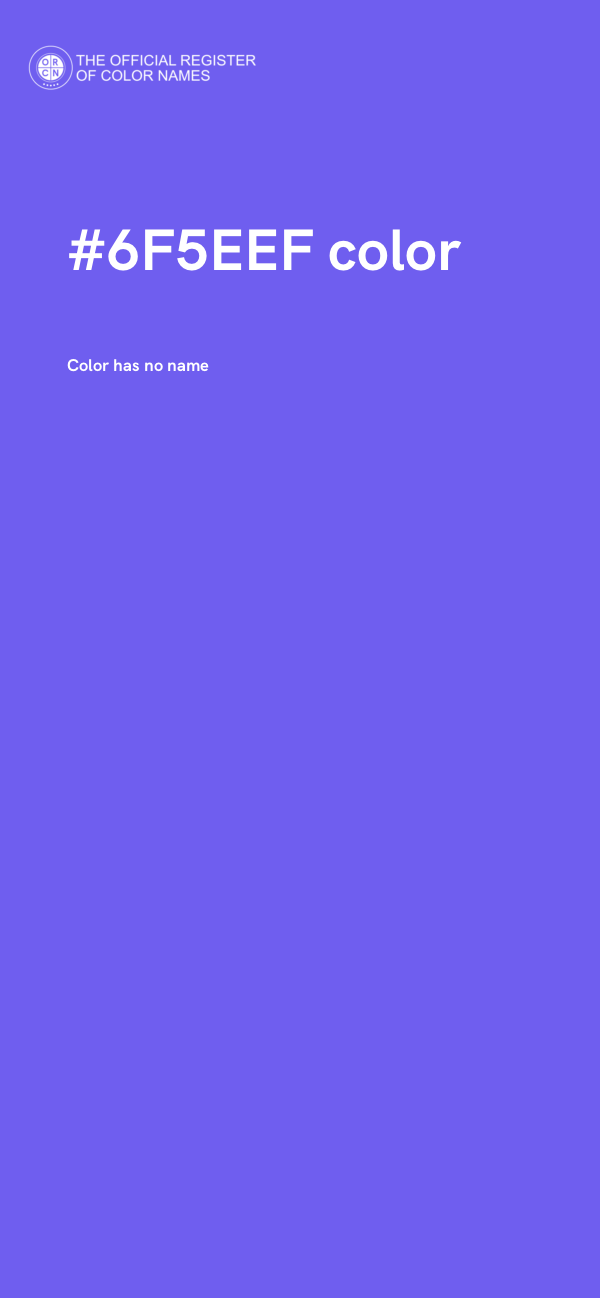 #6F5EEF color image