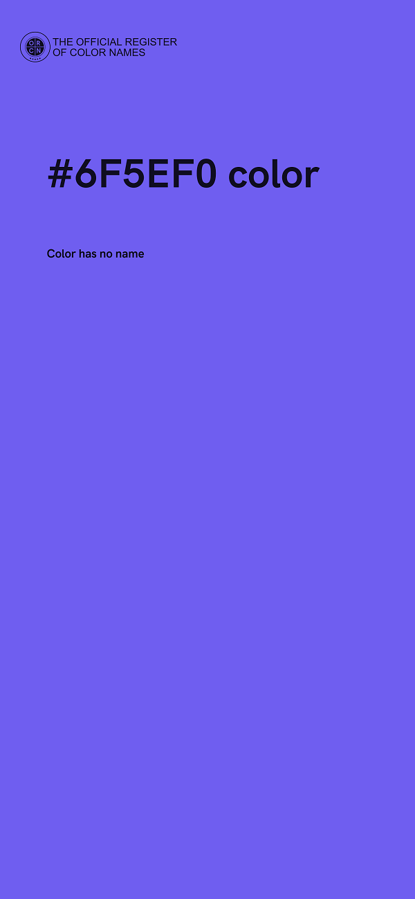 #6F5EF0 color image