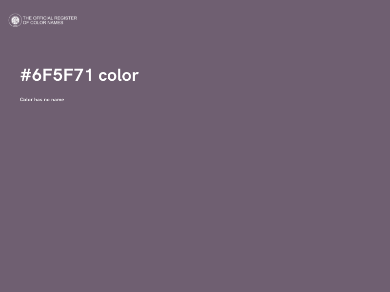 #6F5F71 color image