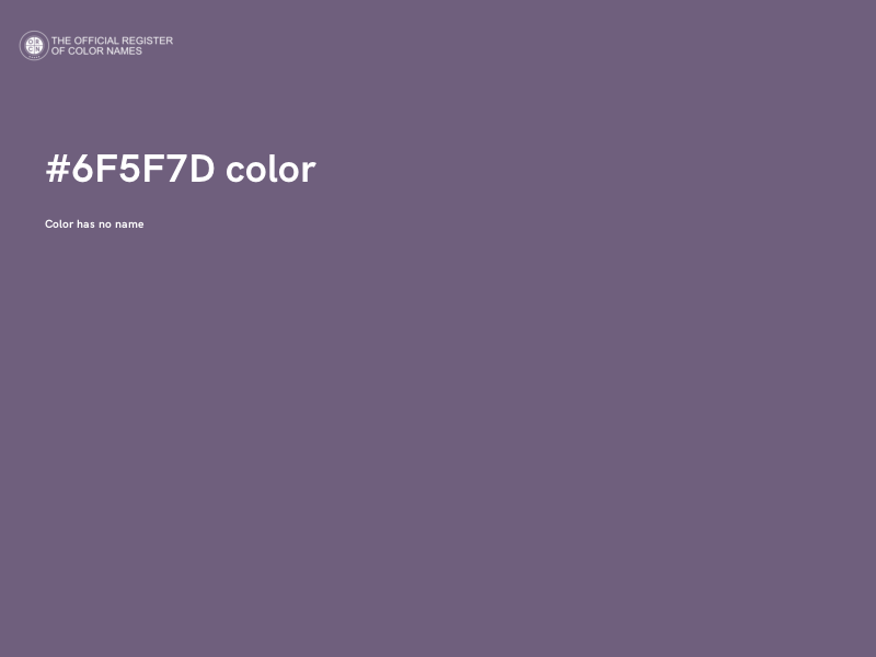 #6F5F7D color image