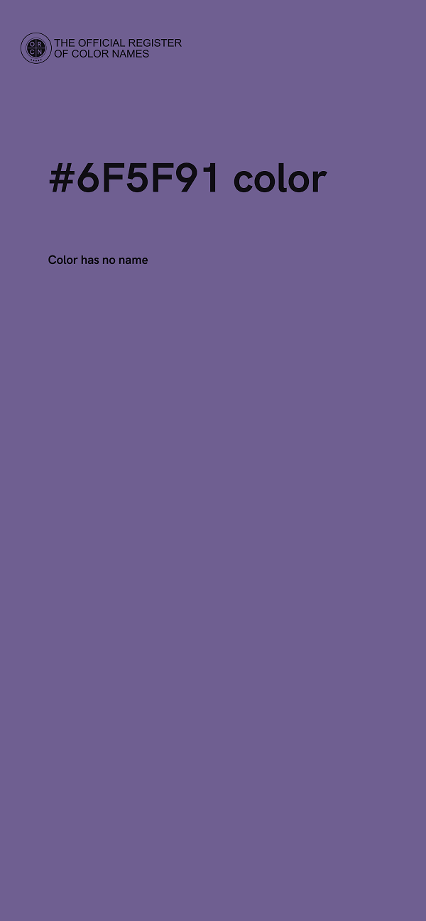 #6F5F91 color image
