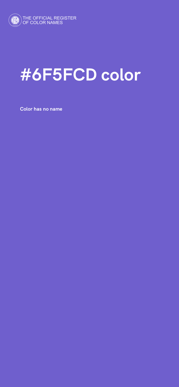 #6F5FCD color image