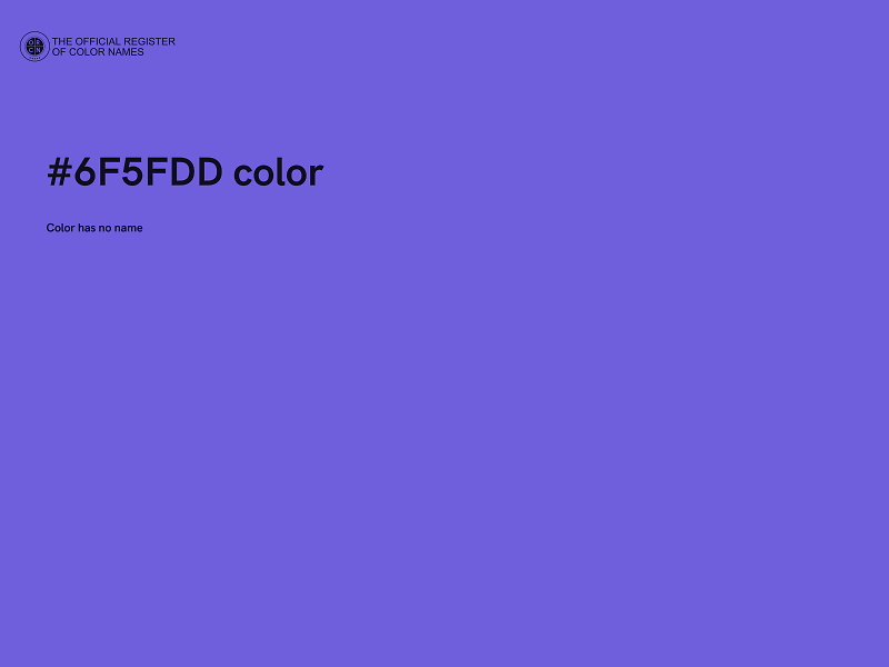 #6F5FDD color image