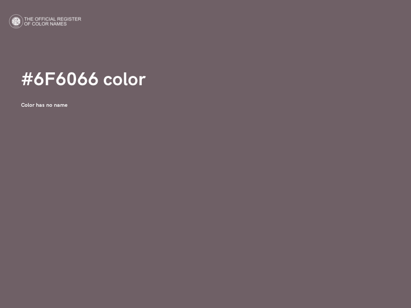 #6F6066 color image