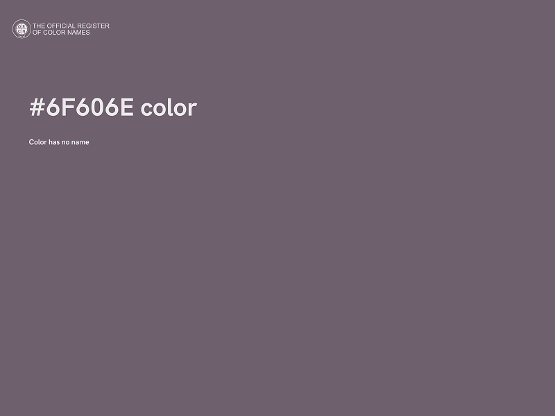 #6F606E color image