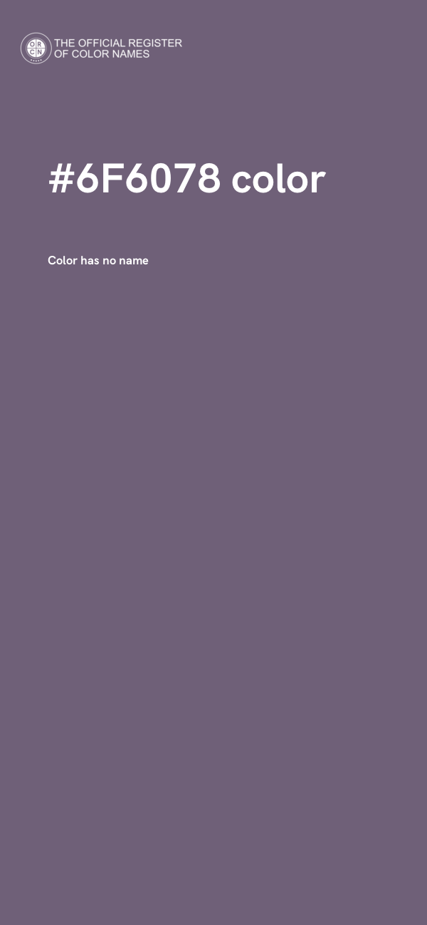 #6F6078 color image