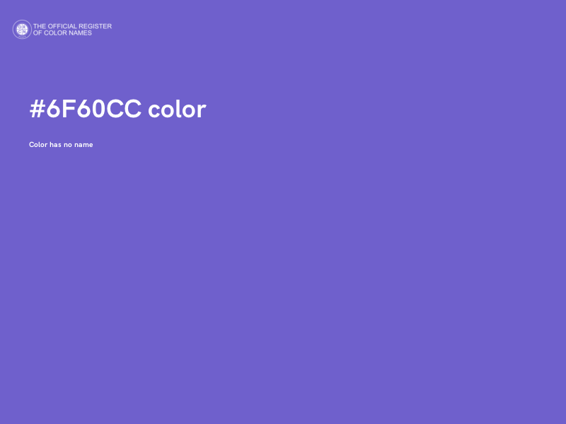 #6F60CC color image