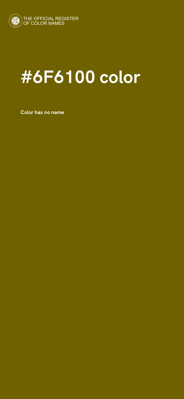 #6F6100 color image