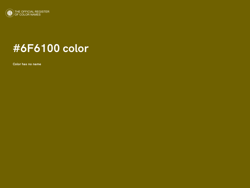 #6F6100 color image