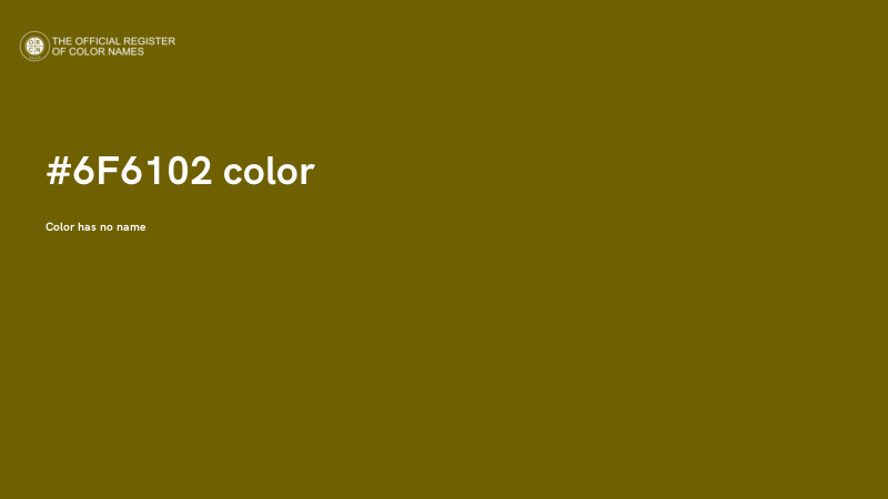 #6F6102 color image