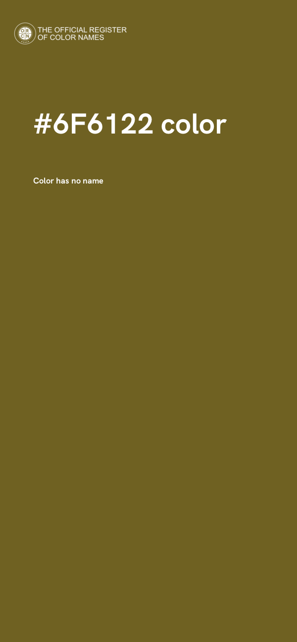 #6F6122 color image