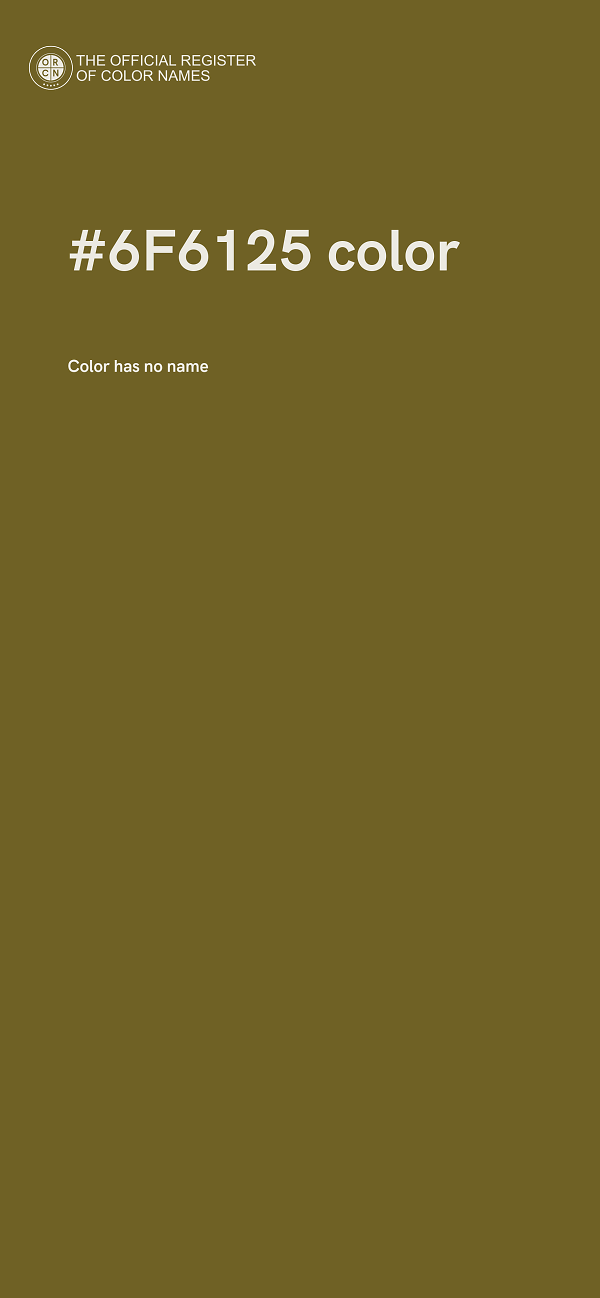 #6F6125 color image