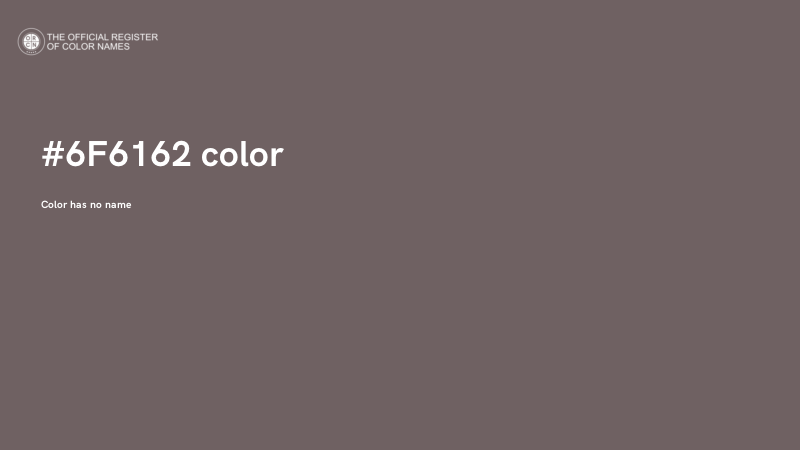 #6F6162 color image